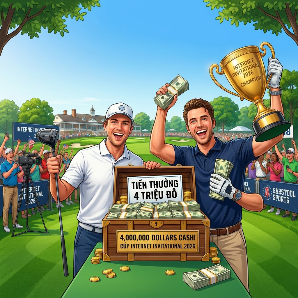 Barstool Sports xác nhận quỹ tiền thưởng Internet Invitational 2026