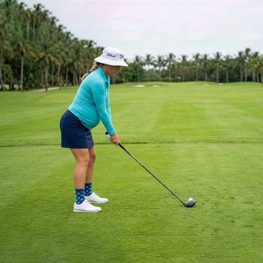 Mang bầu 7 tháng, cô ấy vẫn tự tin thi đấu tại giải U.S. Womens Open