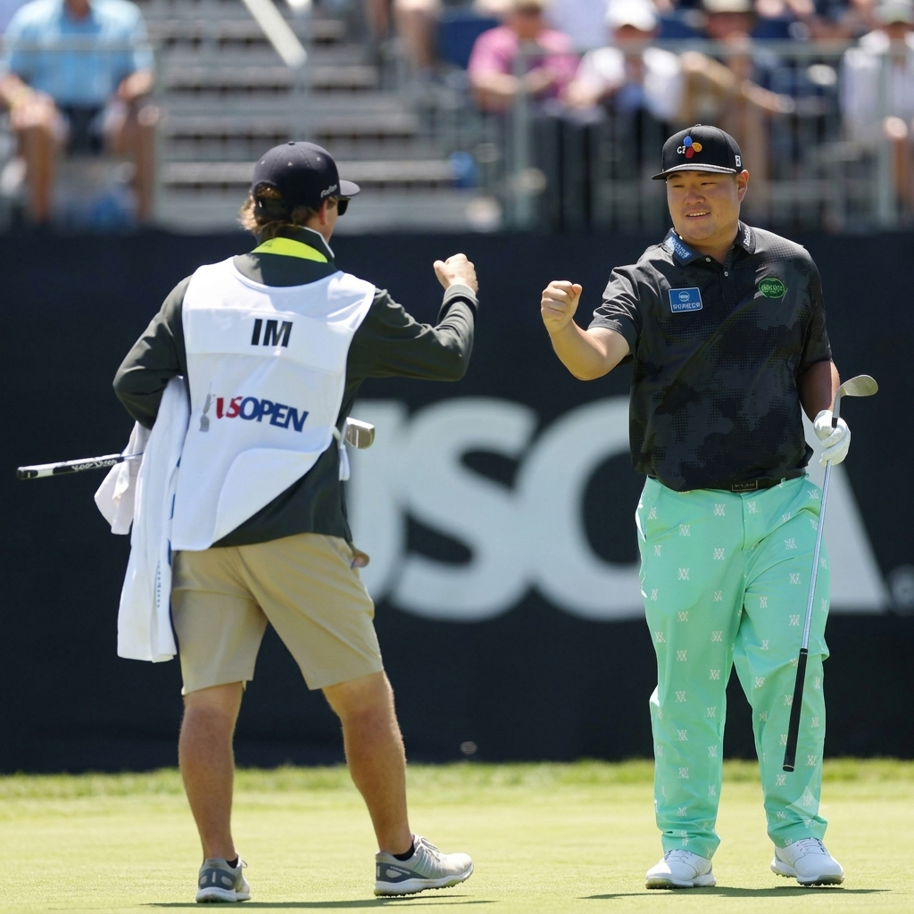 Cú chip bóng không tưởng trên green của Sungjae Im tại U.S. Open 2026