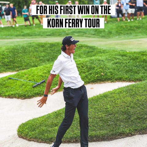 Khoảnh khắc ăn mừng của Christo Lamprecht tại Korn Ferry Tour