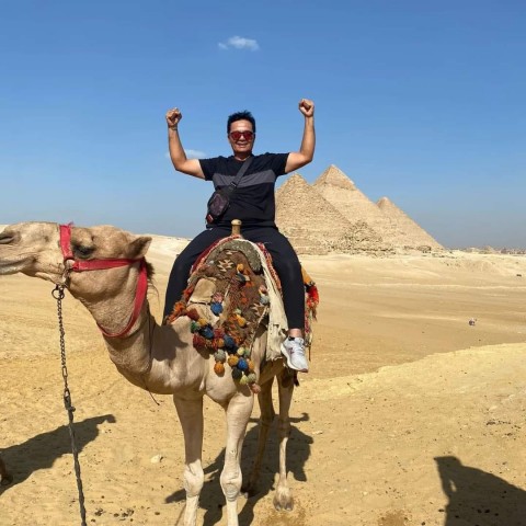 Chùm ảnh Pro Tour cưỡi lạc đà trong chuyến du đấu ở Ai Cập