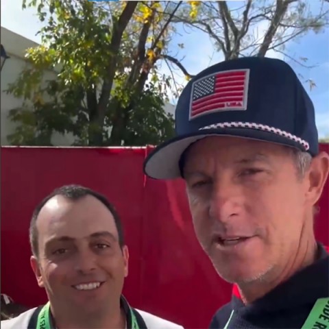 Caddie Ted Scott và Phó đội trưởng Francesco Molinari đăng video làm lành sau cuộc tranh cãi tại Ryder Cup 2025