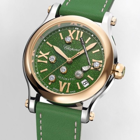 Happy Sport Golf Edition: Chiếc đồng hồ xanh lá đầy tinh tế của Chopard