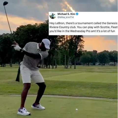Tay golf Michael Kim mời LeBron James tham gia giải đấu Genesis Invitational pro-am