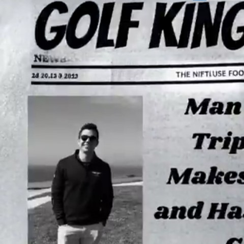 Bạn gái làm video cực hài hước cổ vũ bạn trai lần đầu chơi golf