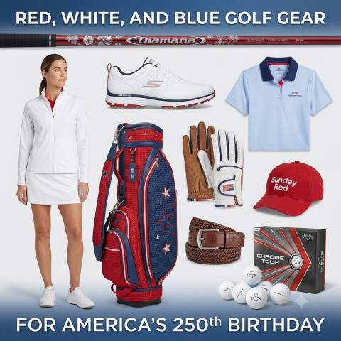 Thổi bùng tinh thần Mỹ trên sân golf với loạt gear cực chất
