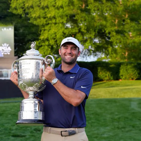 Trang phục golf Nike của Scottie Scheffler tại giải PGA Championship 2025